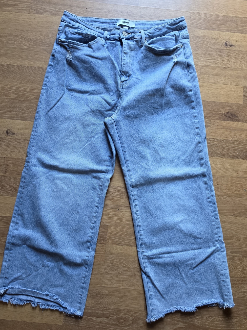 Mica Los Angeles Wide Leg Jeans in Blue Waist 14W